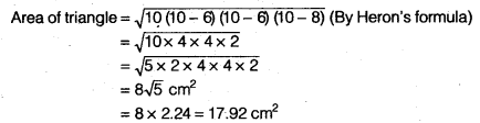 NCERT Solutions for Class 9 Maths Chapter 7 Heron's Formula 7.2 7c